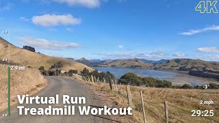 Virtual Run  Virtual Running Videos Treadmill Workout Scenery  Papanui Inlet Run [upl. by Corney390]