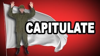 🏳 Learn English Words CAPITULATE  Meaning Vocabulary with Pictures and Examples [upl. by Ennobe204]