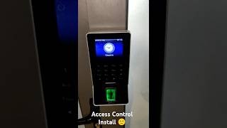 Biometric Access Control System Installation 🛂 shorts viralshorts [upl. by Daniels]