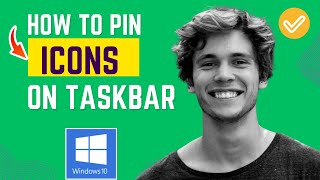 How to Pin Icon on Taskbar Windows 10  Easy StepbyStep Tutorial [upl. by Tattan]