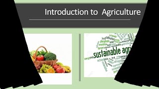 INTRODUCTION TO AGRICULTURE CXC [upl. by Kushner]