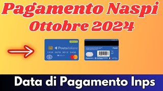 🔔 Quando verrà pagata la Naspi di ottobre 2024  Date di Pagamento Ufficiali [upl. by Josh194]