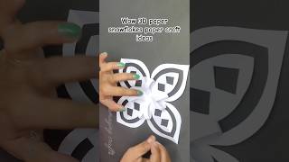 Wow❄ 3D snowflake paper craft ideas snowflakes christmasdecor papercraft shorts trending diy [upl. by Clover611]