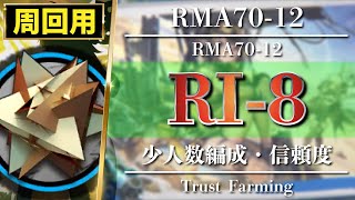 【アークナイツ】周回用：RI8（簡単34名編成）少人数・信頼度【Arknights  帰還！密林の長】 [upl. by Mohandis]