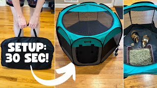 Ruff  Ruffus Pet Playpen  Full Demo  Review for guinea pigs [upl. by Alejandra]