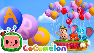 ABC Animal Balloon Song  CoComelon Animal Time  Learning with Animals  Nursery Rhymes for Kids [upl. by Amesari]