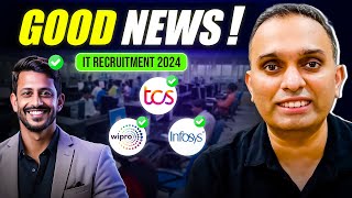 IT Hiring Freeze ENDS  More IT Jobs at TCS Infosys Wipro in 2024  IT Jobs 2024  IT Hiring Update [upl. by Hairu]