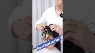 How to Make Fine Hair Fluffy with the Right Cut ✂️ glowhairdiaries finehair fluffyhair softhair [upl. by Erodasi]