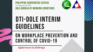 DTI DOLE Interim Guidelines on Workplace Prevention and Control of COVID19 [upl. by Iralav85]