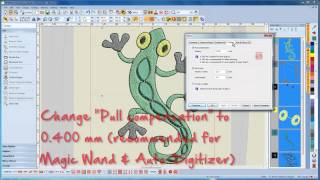 BERNINA Embroidery Software 7 how to work with graphics  AutoDigitizing [upl. by Shelbi]