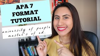 APA 7th Edition Tutorial  University of the People  Masters of Education [upl. by Burtie219]