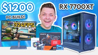 Best VALUE 1200 Gaming PC Build 👑 1440p Build Guide w Benchmarks [upl. by Jaquenetta]