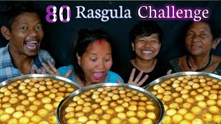 80 Rasgulla Challenge  50 Second Time  Whater Punisment [upl. by Fia]