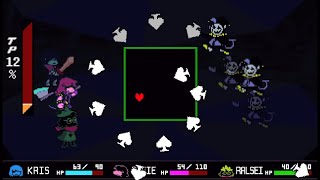 Deltarune  Jevil Boss Fight Pacifist Secret Boss [upl. by Yadrahs]