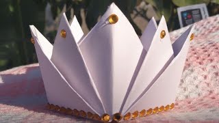 DIY Gift Crown  Origami paper crafts  Make it easy  Mini Crafts  CRAZY ARTSY [upl. by Carrelli]