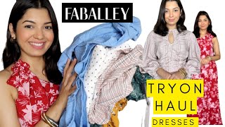 FABALLEY Dress Try  on Haul  Amazing Western Dresses  Makeupfashionrevival [upl. by Kaylil]