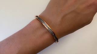 Charriol Bangle Forever Slim Svart [upl. by Layor]