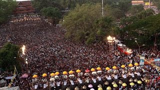 Huge crowd at Thrissur Pooram [upl. by Neeneg432]