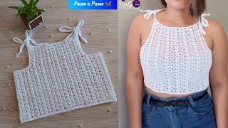 Crochet Eden Crop Top [upl. by Norramic606]