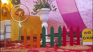 Haldi function Home decoration हल्दी डेकोरेशन Flowers Decorations haldiceremony homedecor [upl. by Leind]