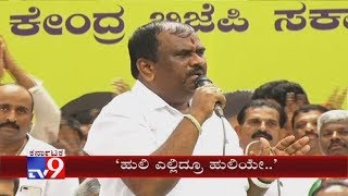 Karnataka Rakshana Vedike Narayana Gowdas Speech During Vokkaliga Protest To Support DK Shivakumar [upl. by Tound]