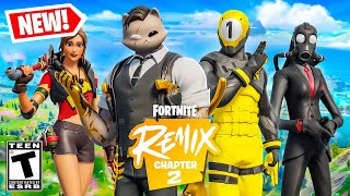 NEW FORTNITE CHAPTER 2 REMIX UPDATE NEW MAP BATTLE PASS amp MORE Fortnite Remix [upl. by Nnaear677]