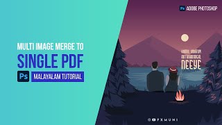 How to merge different image files to one single pdf file  PDF Presentation  Malayalam Tutorial [upl. by Burrow]