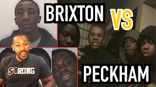 AMERICAN REACTS TO BRIXTON VS PECKHAM INFAMOUS BEEF IN LONDON [upl. by Rosenthal]