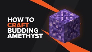 How to make Budding Amethyst in Minecraft [upl. by Hollerman]