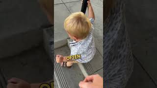 Son Excitedly Greets Dad After Helicopter Lands 🚁 😍 [upl. by Ecinreb]