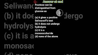 Fructose can be distinguished from glucoseSeliwanoff’s testhydrolysismonosaccharideChemistry [upl. by Halford]