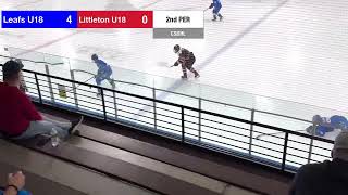 Leafs U18 vs Littleton 2nd Half 10 6 2024 [upl. by Aiekahs]