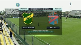 Fútbol en vivo Defensa  Arsenal Fecha 10 Torneo Primera División 2014 FPT [upl. by Pentheas751]