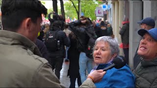 VITO QUILES ENTREVISTA MILITANTES de PSOE en FERRAZ en APOYO a PEDRO SANCHEZ [upl. by Aenil460]