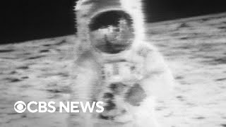 From the archives Neil Armstrongs first steps on the moon in 1969 [upl. by Ysirhc]