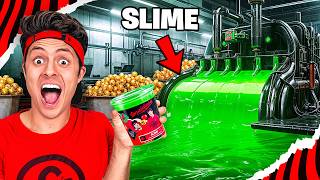 PASSEI A NOITE NA MINHA FÁBRICA DE SLIME [upl. by Eldreda]