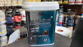 Ripped up nutrition massive mass gainer review  run massive mass gainer  mass giner for musclegain [upl. by Clarisa]