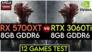 RX 5700 xt vs RTX 3060 Ti  12 Games Test  Which Is The Best [upl. by Ikkin]