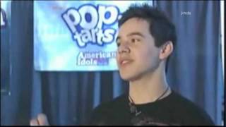 0844 David Archuleta  PopTart Interview Idol Tour 30 Aug 2008 [upl. by Zeena]