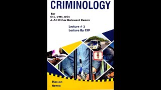 CSS Criminology Lectures  Lecture 2 Lecture By CSP [upl. by Ettener]