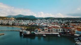 Rethymno Crete 2017  Drone 4K [upl. by Narud]