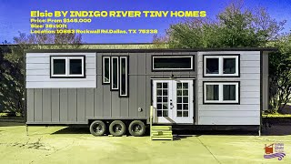 Explore Tiny house of quotIndigo Riverquot large living area provides comfort and adequate living space [upl. by Nataline356]