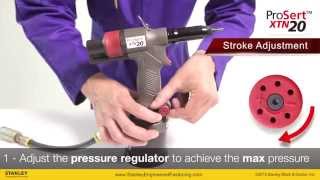 POP Avdel ProSert® XTN20 Stroke and Force Adjustment [upl. by Wilburn]