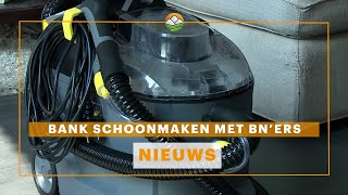 Bank schoonmaken met BN’ers [upl. by Yelnats]