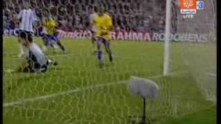 ARGENTINA VS BRAZIL 13 06092009 SOUTH AFRICA WORLD CUP goals [upl. by Aranaj]