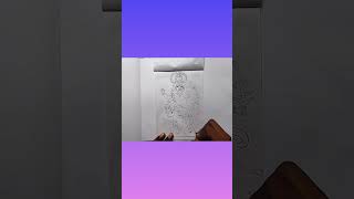 🌺माँ कालरात्रि drawing how to make maa kal ratri drawing gaurav art and craft studio art [upl. by Aerbma668]