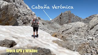 Cabaña Verónica desde Collado Jermoso por Tiro Casares  Solo Hiking Picos de Europa  Senderismo [upl. by Viviyan137]