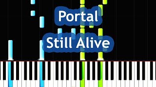 Portal  Still Alive Piano Tutorial [upl. by Cecil498]