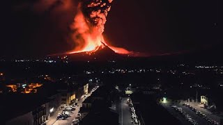 Etna exploded Eruption tonight in Sicily [upl. by Nnylear925]