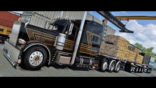 Trucking  Super B flatbed trailer Part 1 [upl. by Atilek]